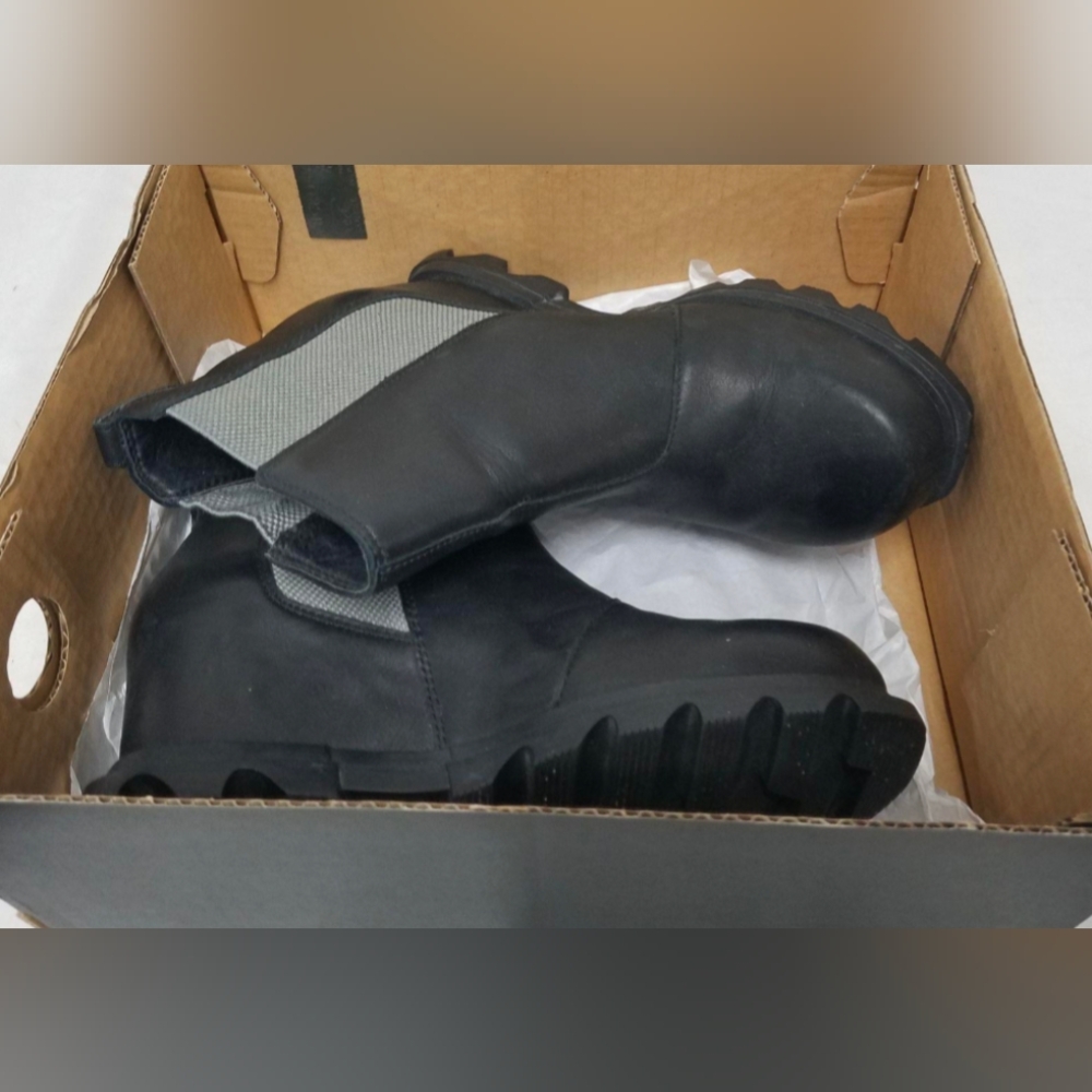 Sorel Joan Of Artic Wedge III Chelsea Ankle Boots Size 7.5 W/Box MSRP $200 - Picture 8 of 9